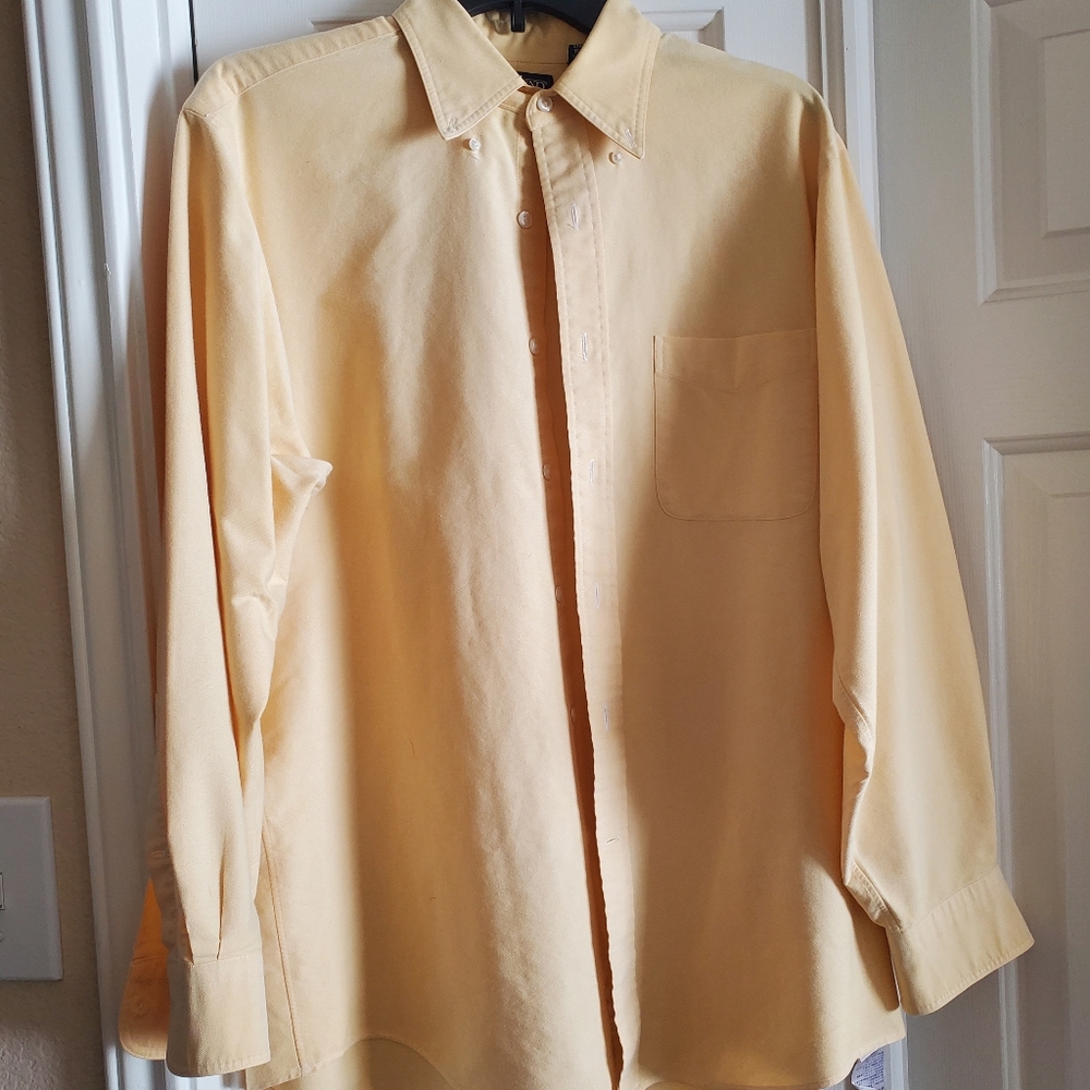 Light Yellow, Button Down dress shirt